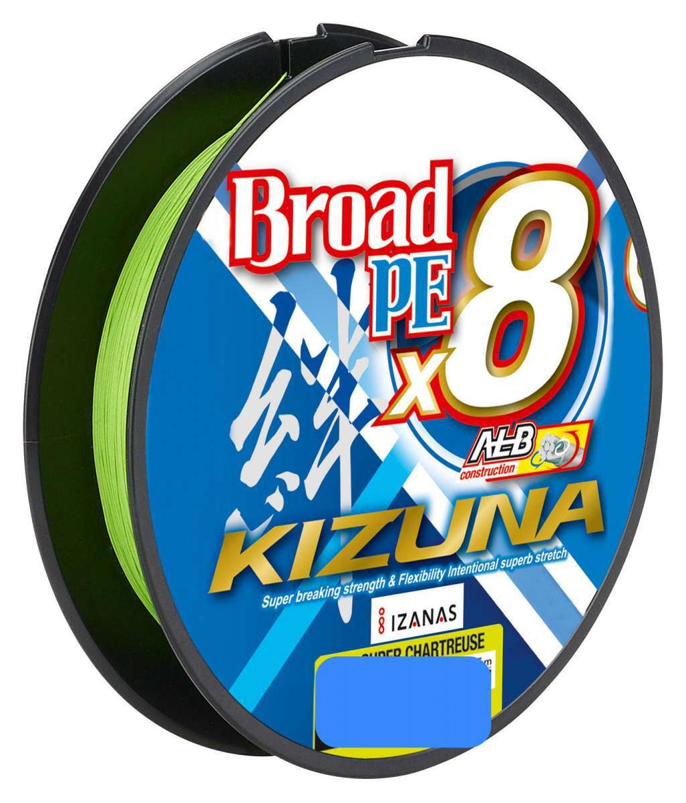 Плетеный шнур Owner Kizuna Broad Super Chartreuse 0,29мм 135м