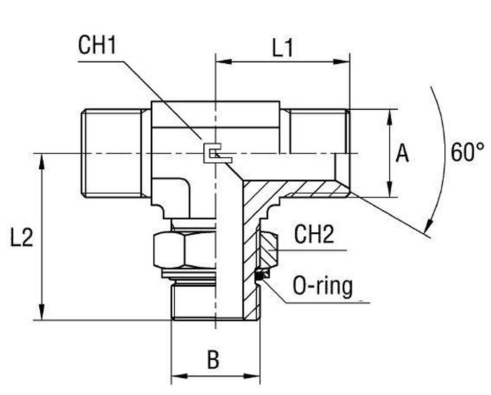 Штуцер FRGT BSP 1/4 - BSP 1/4