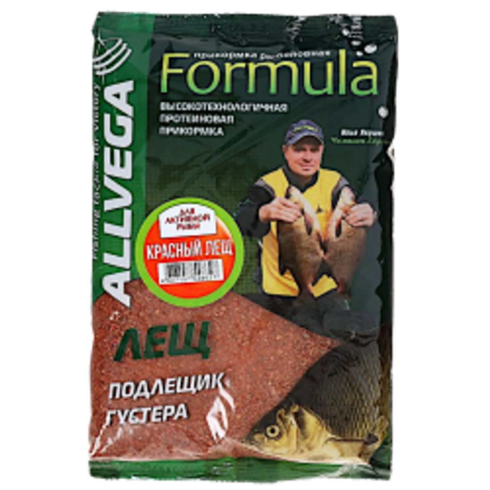 Прикормка рыб. Allvega Formula 0.9кг Red Bream (красный лещ) для активной рыбалки