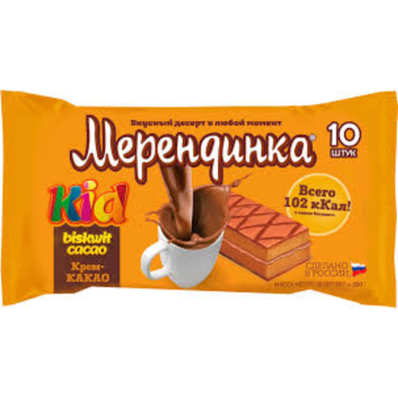 Пирожные бисквитные Мерендинка Крем-какао 300 гр