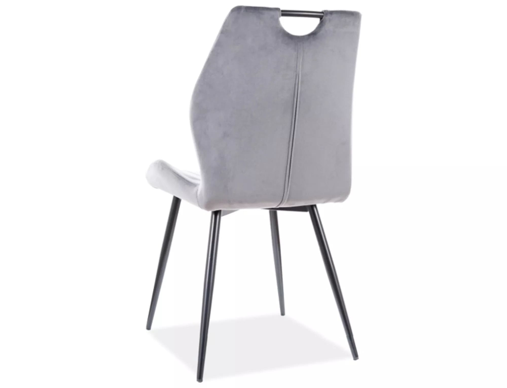 Стул SIGNAL ARCO Velvet Bluvel 14 серый/черный