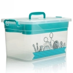 Контейнер универсальный с крышкой для хранения с вкладышем «Рукоделие» 35,5*23,5*19см, 10л