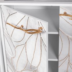 Комод Арт Сканди с 2 полками Айс Амбер