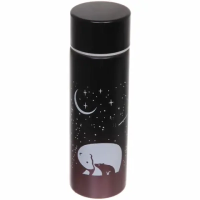 Термос металлический 150 мл «Северный Мишка» красный