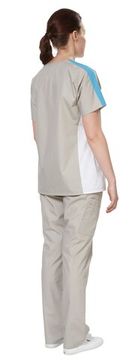 Костюм женский "Аура" Спорт (серый/белый/бирюза)