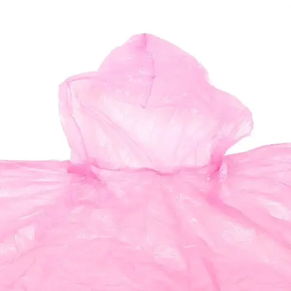 Дождевик 8 Мкрн 80*110см «Универсальный» с капюшоном, розовый ДоброСад