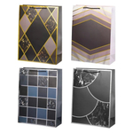 Подарочный пакет Basir, серия "Геометрия мрамор", 26*32*12 см, ассорти