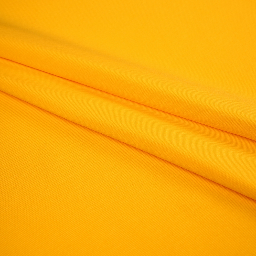 Кулирная гладь, 92% хлопок, 8% ПУ(эластан), 190 гр/м2, жёлтый (11396)