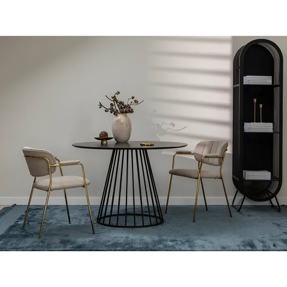 Стол Tyra, Ø110 см, черный