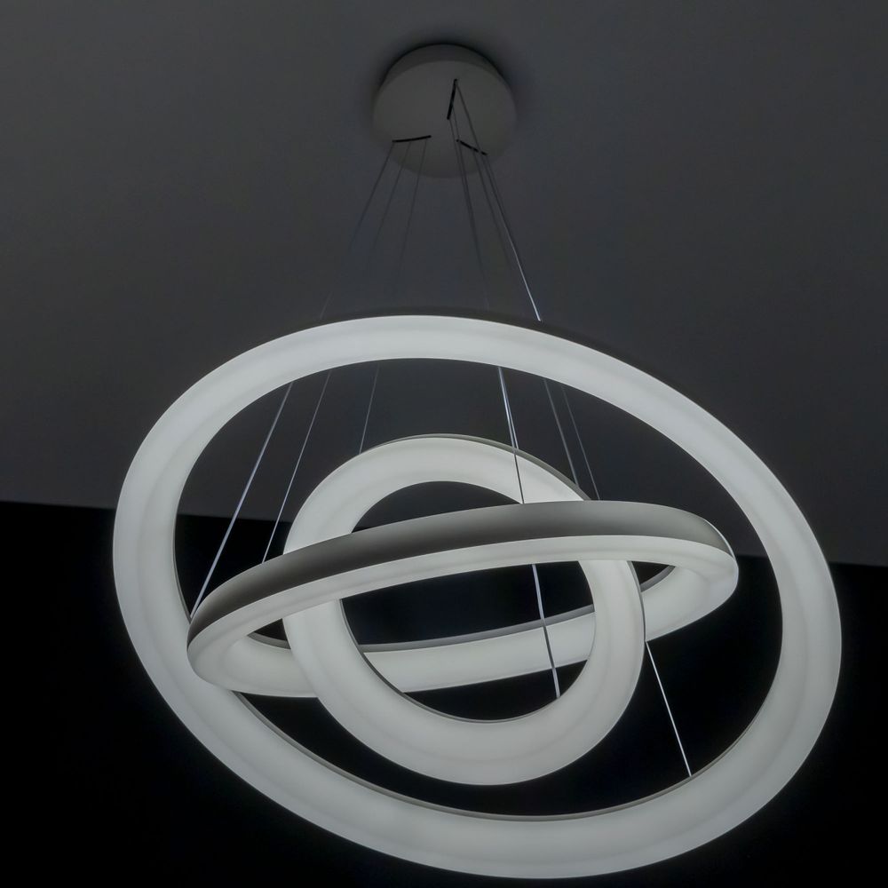 Citilux Юпитер Смарт CL730A150S Умная подвесная люстра Белая