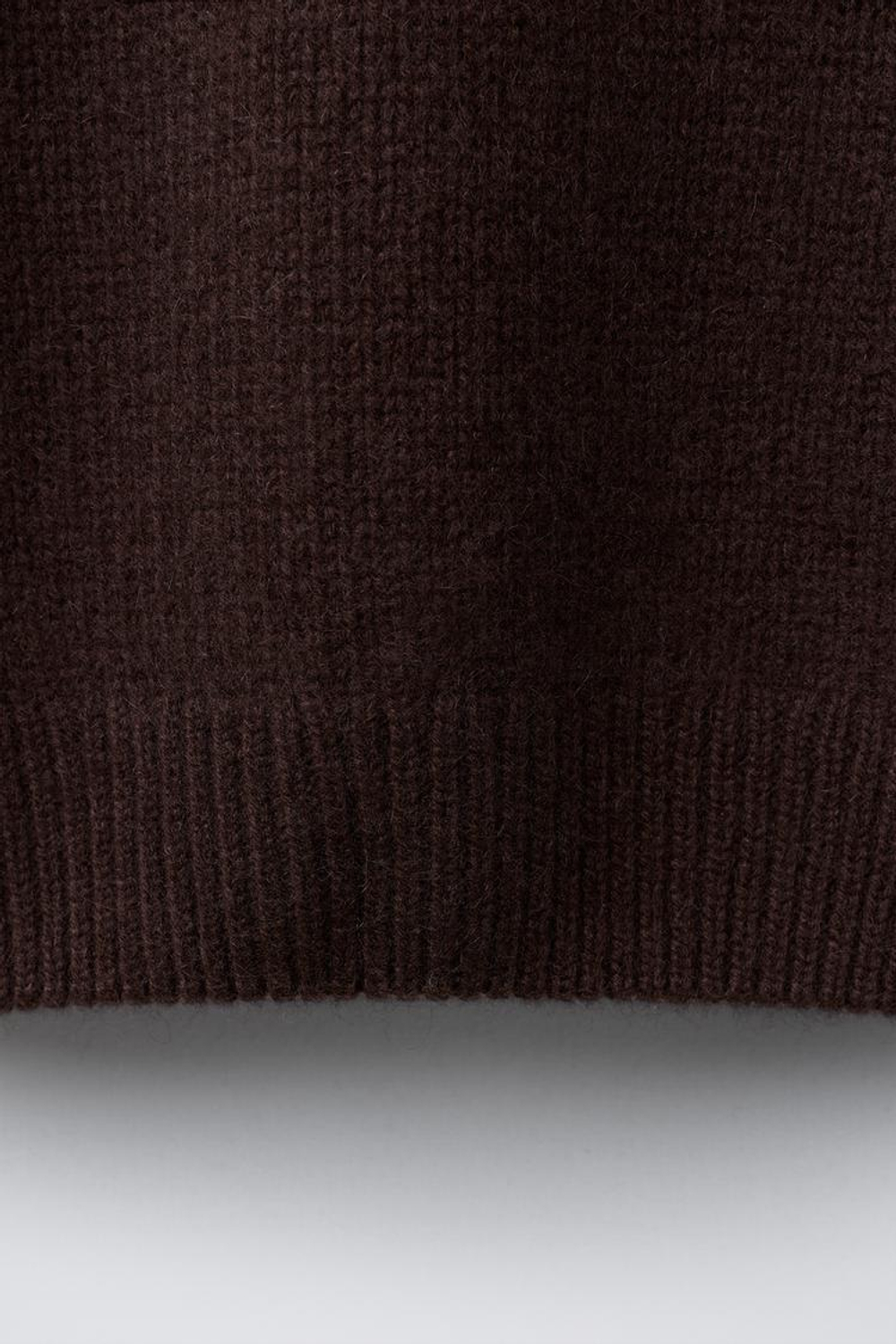 ZARA ДЖЕМПЕР ИЗ 100% КАШЕМИРА, КОРИЧНЕВЫЙ