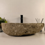 Раковина из речного камня RS-65521 61*39*15 0858
