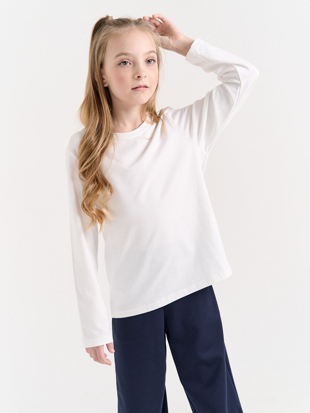 Брюки зауженные "Черные" для девочки 7+