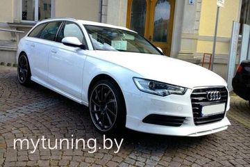 Накладки на пороги V.1 для Audi A6 C7 2011-2018 Sedan/Avant