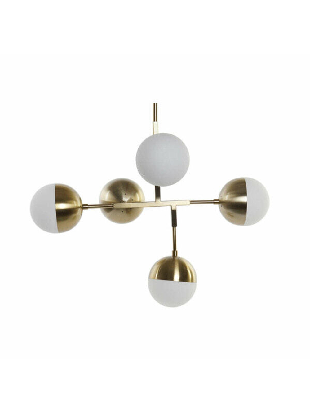 Потолочный светильник DKD Home Decor Металл Стеклянный Позолоченный (74 x 52 x 168 cm)