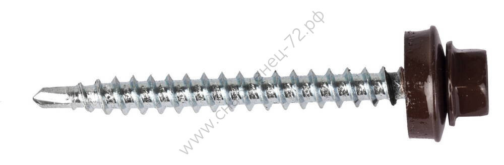 ЗУБР СКД 8017 50 х 4.8 мм, шок.-коричн., кровельный саморез, 250 шт (4-300315-48-050-8017)