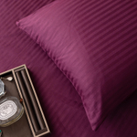 КПБ Страйп Сатин Однотонный на резинке CTR034, 1.5 спальный, наволочки 50-70 2 шт, простынь 160*200*25