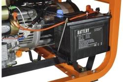 Генератор дизельный CARVER PPG-7000DE (дизель LT-186FA, 6.8 кВА, бак 12.5 л, эл старт АКБ, колеса, медь) Карвер бензогенератор / резервное питание