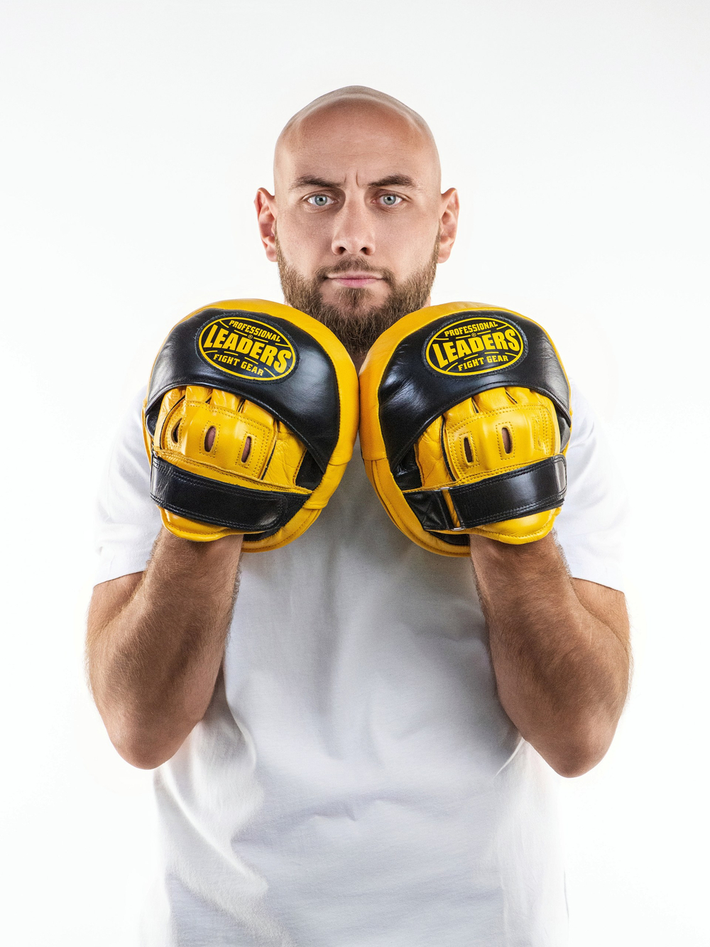 Лапы тренерские LEADERS MID-AIR BUMBLEBEE черно-желтый