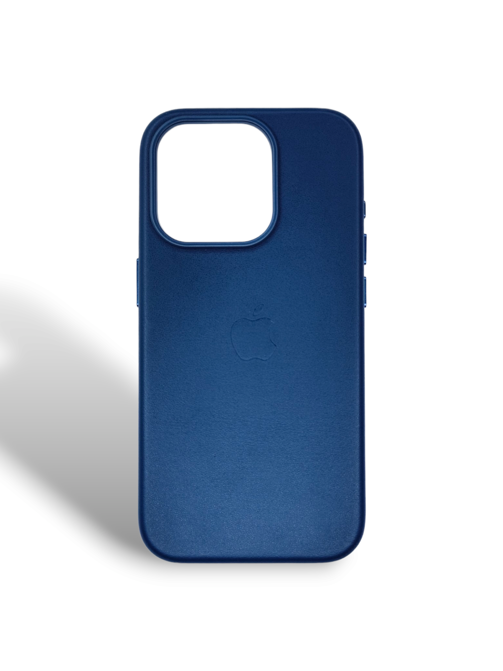 Кожаный чехол Leather Case iPhone 15 Pro Max, Ink Темно-синий