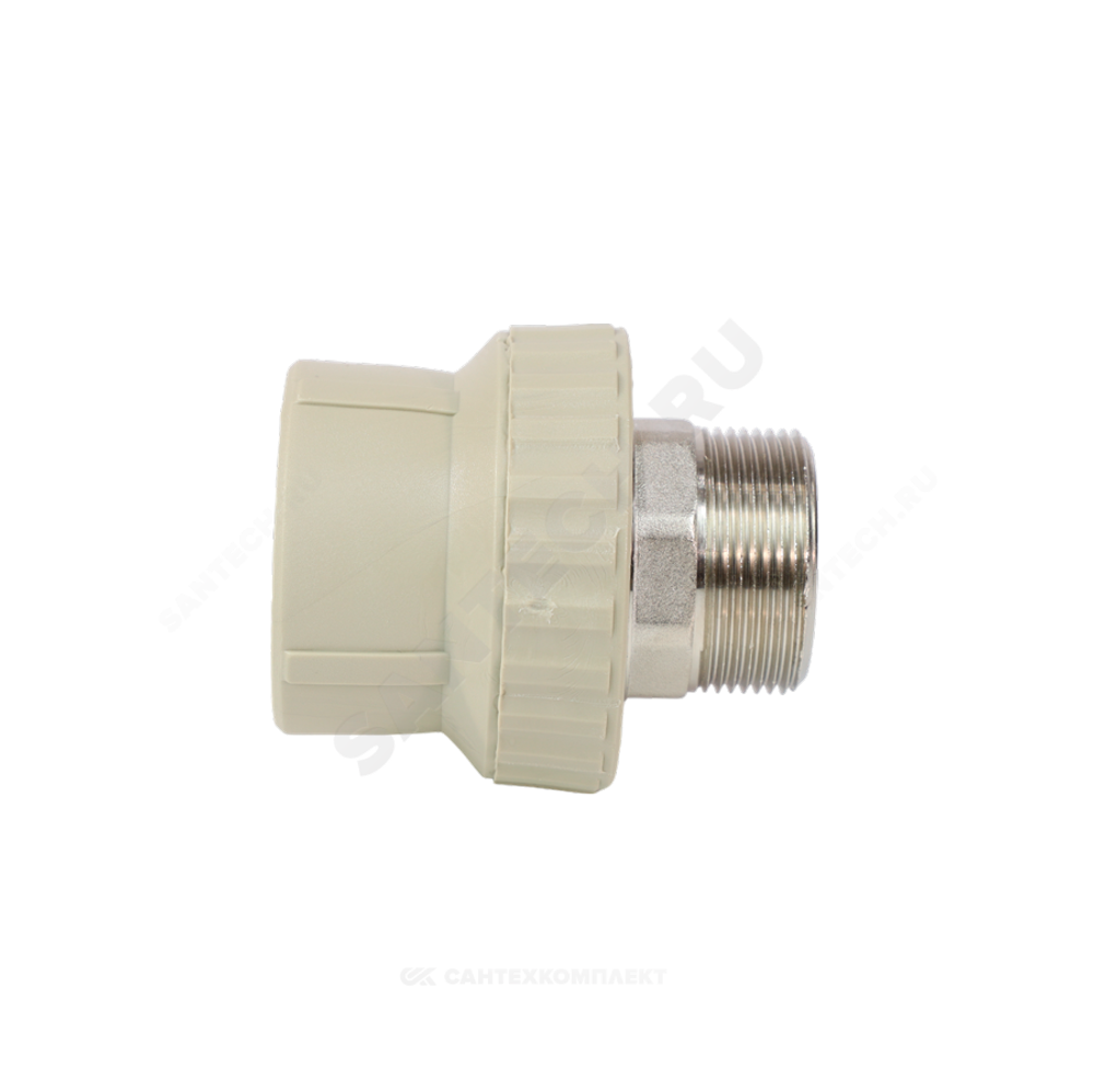 Муфта PP-R комбинированная серая Дн 40х1 1/4" НР под ключ VALFEX 10135040Г