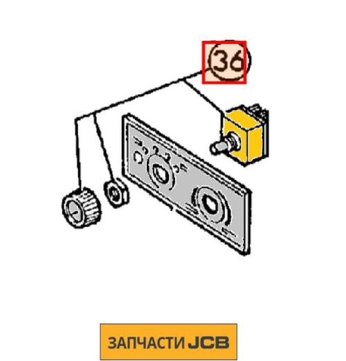 Термостат печки JCB 335/G7508