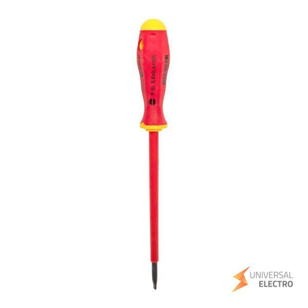 Отвертка Professional SL3,5х0,6 мм VDE 1000В EKF