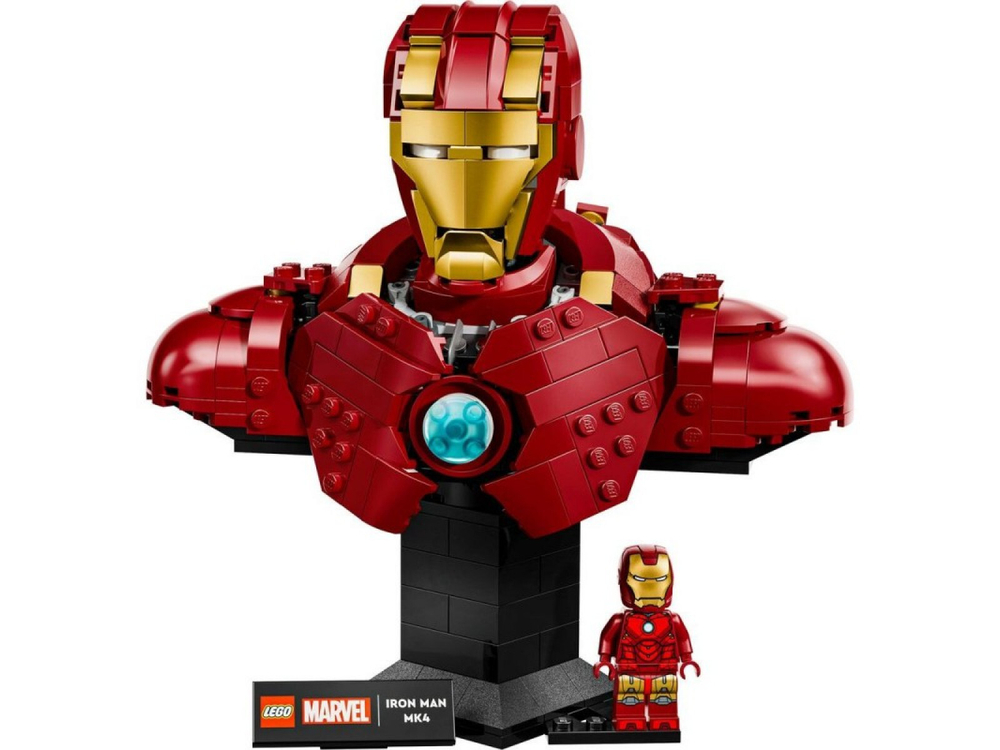 LEGO 76327 Iron Man MK4 Bust — сборная модель бюста Железного Человека (436 деталей)