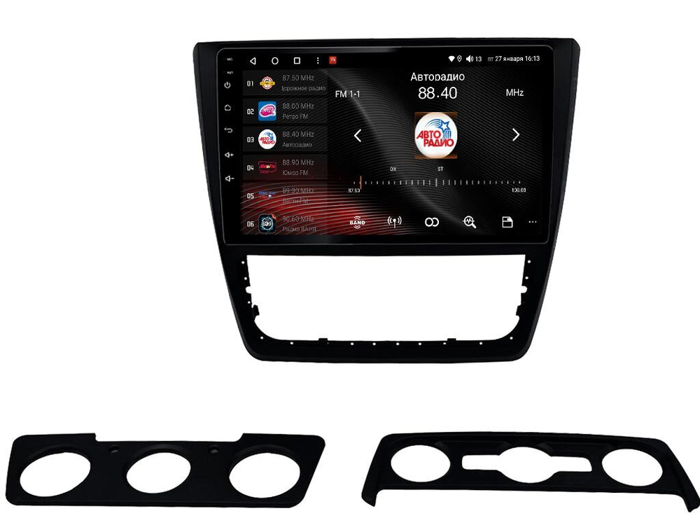 Магнитола для Skoda Yeti 2009-2018 (кондиционер) - Vaycar VA65-1225 на Android 13, 8-ядер, 4G SIM-слот