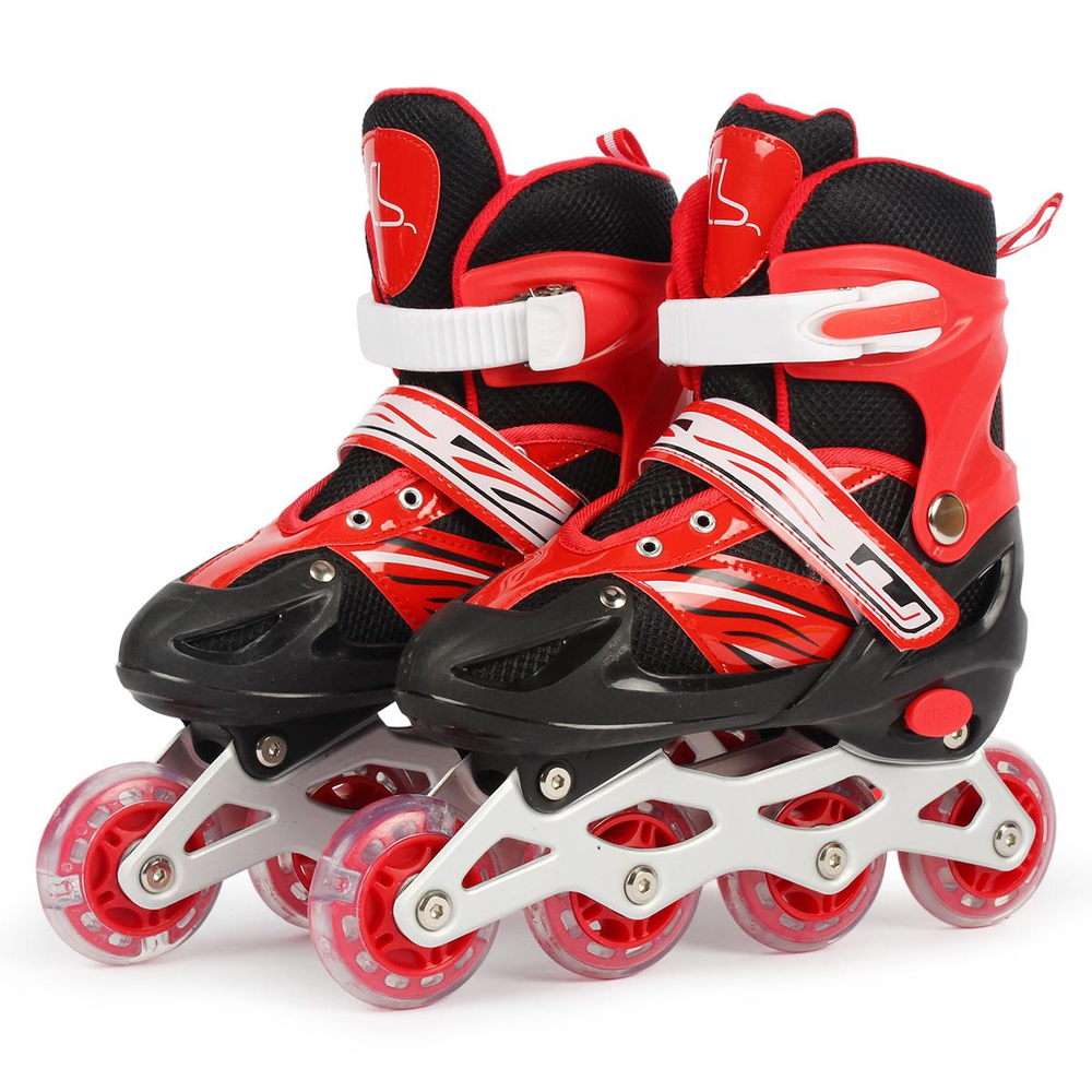 Ролики, PVC колесо со светом(только 1), р-р 35-38, с-30912