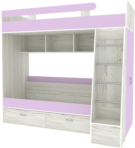 Двухъярусная кровать КарИВи Юниор 6 Винтерберг Ирис