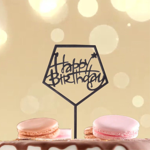 Топпер «НВ», ромб, цвет чёрный