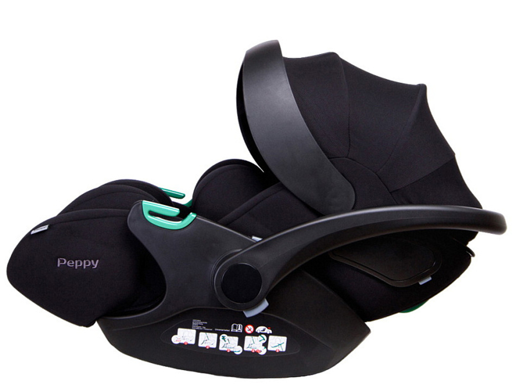 Автолюлька Peppy Verona I-Size с базой черный