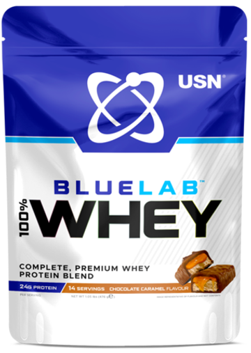 USN BlueLab Whey Bag 476 г , Сывороточный протеин (Шоколадная карамель)