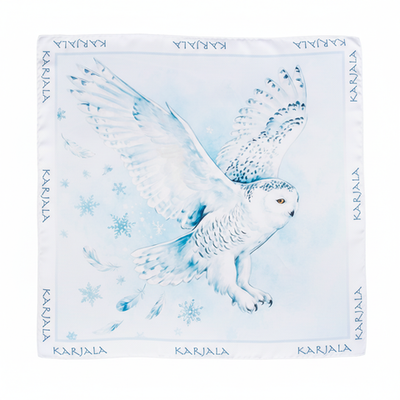 Шейный платок «Полет совы», 70×70 см