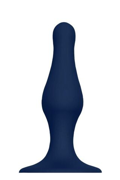 Синяя анальная пробка SILICONE PLUG LARGE - 15,6 см.