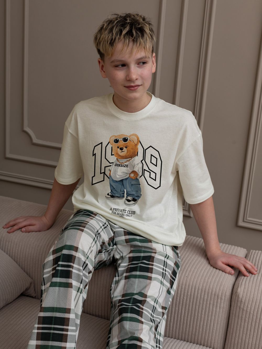 Костюм для мальчика Мишель-3 Виотекс ЗЕЛЁНЫЙ