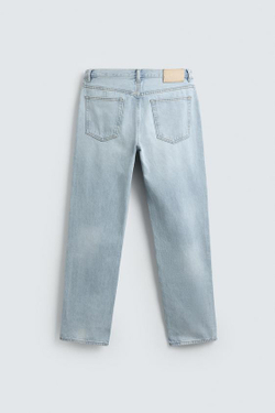ZARA ДЖИНСЫ STRAIGHT FIT, ГОЛУБОЙ