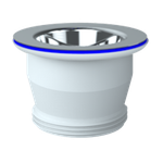 Выпуск UNICORN прикручивающийся 1 1\2 (Ø 40), винт 6 х 80, чашка нерж с уплот. кольцом E33