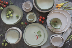 Чашка с блюдцем 90мл Easy Life Organica зелёная