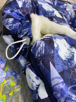 Комплект на выписку новорожденного "Зефирка" (2 предмета) (Цвет: Синий)