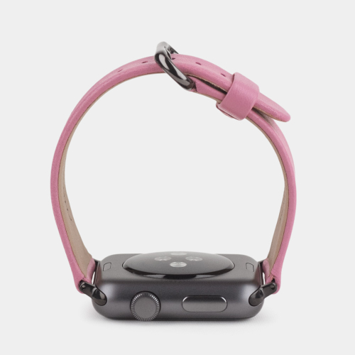 Ремешок для Apple Watch 40/41/42 mm из кожи теленка, розового цвета