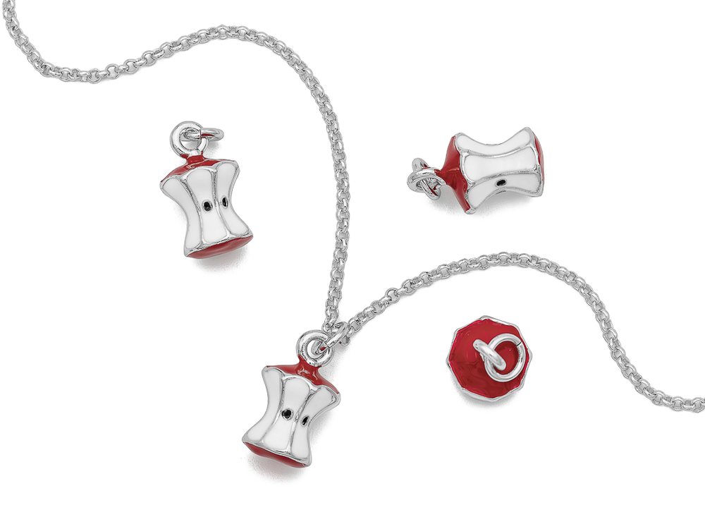 Подвеска "Яблоко" 14мм, эмаль