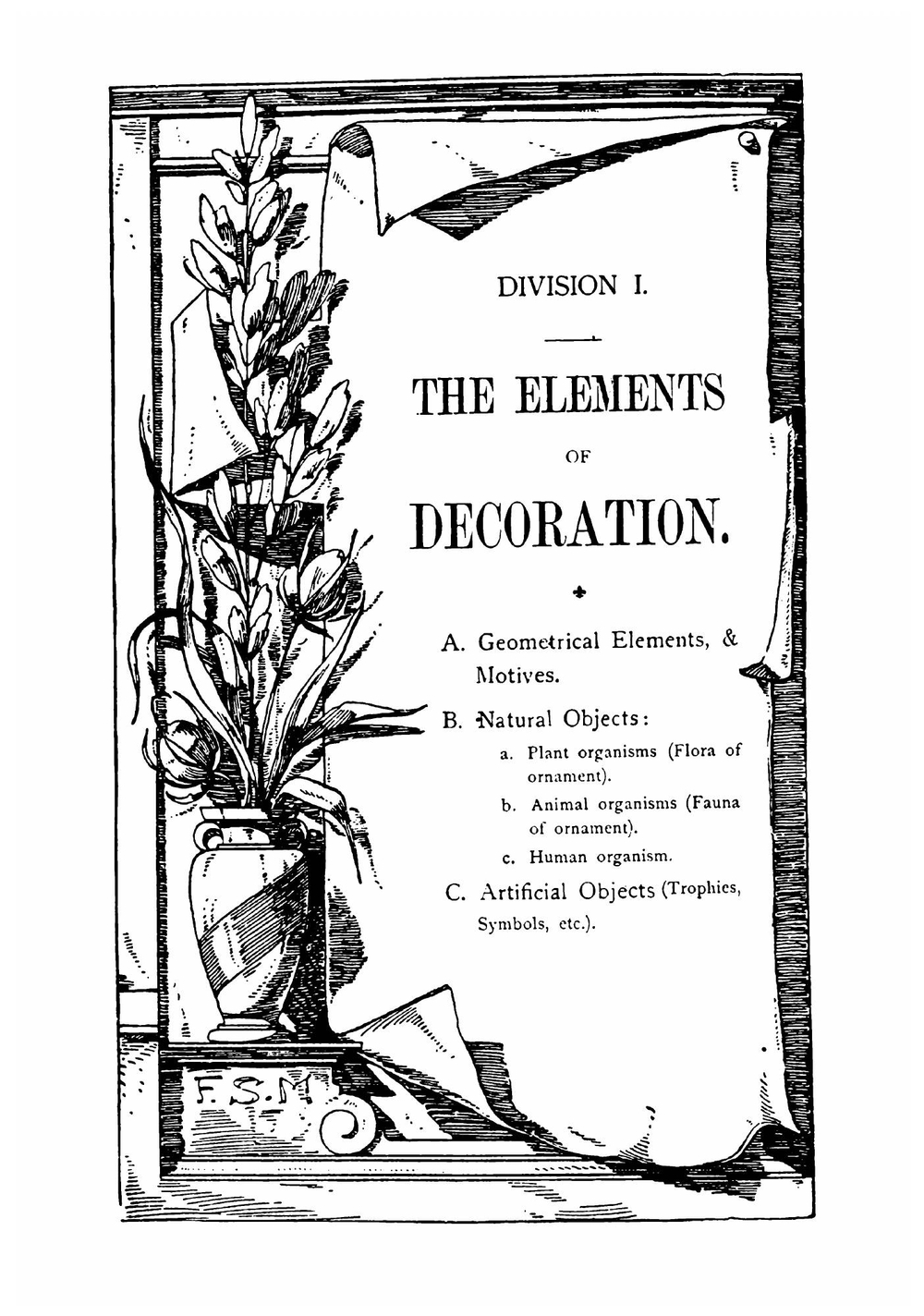 A handbook of ornament, with three hundred plates, containing about three thousand illustrations of the elements, and the application of decoration to objects | Meyer Franz Sales