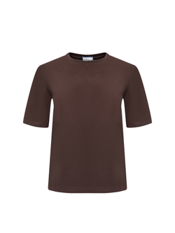 Футболка коричневая женская