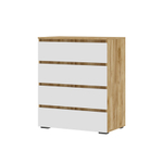 Хелен КМ 02 Комод 4 ящика Крафт золотой/Белый