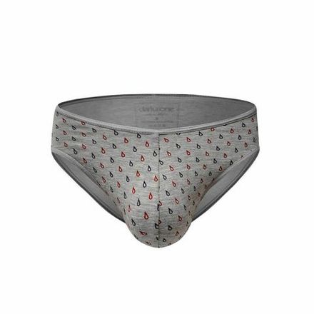 Трусы мужские слипы серые с принтом DARKZONE DZN6548