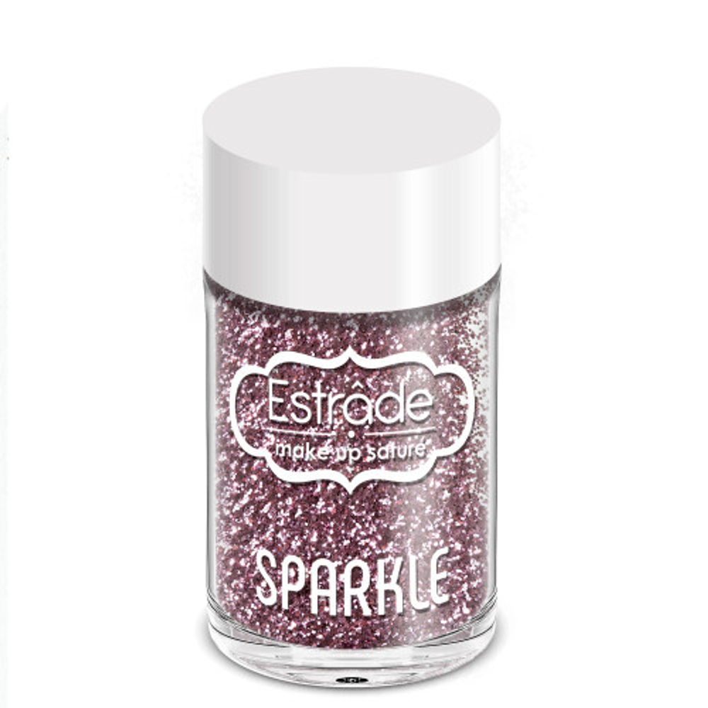 Estrade Глиттер Sparkle, рассыпчатый, тон №52, Дымчато-розовый, 3 гр