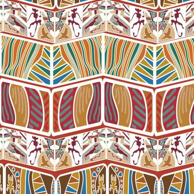 Этническое арт деко в приглушенных тонах