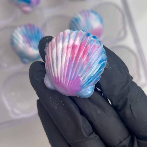 751 | Форма для шоколадных конфет &quot;Ракушка&quot; (275*135 мм)